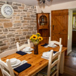 Barn Cottage. Dining Room with table laid